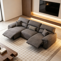 Canapé inclinable électrique VOXHOME, style nordique minimaliste, pour salon, meubles modulaires, tissu résistant aux griffures de chat