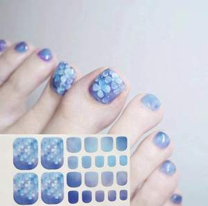 Pegatinas de <span class=keywords><strong>uñas</strong></span> postizas para dedos de los pies, pegatinas de <span class=keywords><strong>uñas</strong></span> personalizadas Diy, 5 dedos, venta al por mayor - Product Image 3