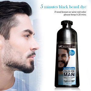 Tinte de <span class=keywords><strong>barba</strong></span> negro personalizado OEM <span class=keywords><strong>para</strong></span> el hogar de hombres usando <span class=keywords><strong>champú</strong></span> de cabello negro de extracto de hierbas naturales de larga duración <span class=keywords><strong>para</strong></span> cubrir el cabello blanco - Product Image 2