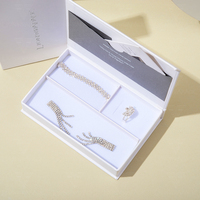 Boîte cadeau écologique recyclable pour bijoux, personnalisable avec logo, design tiroir et rembourrage en mousse – Vente en gros