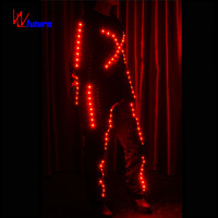 Costume de danse lumineux LED RGB de haute qualité, vêtements lumineux pour spectacle sur scène, boîte de nuit, rave, festival, fête, performance