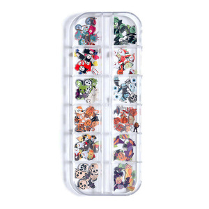 300 Piezas <span class=keywords><strong>de</strong></span> Calcomanías Decorativas <span class=keywords><strong>para</strong></span> <span class=keywords><strong>Uñas</strong></span> con <span class=keywords><strong>Diseño</strong></span> <span class=keywords><strong>de</strong></span> Calaveras Florales y Copos <span class=keywords><strong>de</strong></span> Nieve en 3D, <span class=keywords><strong>para</strong></span> Halloween y <span class=keywords><strong>Navidad</strong></span> - Product Image 5