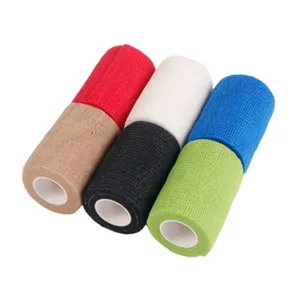 China Supplier Colorful Non-Woven Self-Adhesive Cohesive Elastic Crepe Bandage