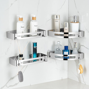 Porte-serviettes mural en acier inoxydable à double niveau, non pliable, étanche, pour salle de bain - Product Image 1