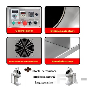 Machine professionnelle de recouvrement de cacahuètes et de noix au <span class=keywords><strong>sucre</strong></span> avec système de pulvérisation, pot à chocolat pour restaurants et commerces de détail - Product Image 6