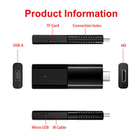 Clé USB TV en gros à prix abordable, double Wi-Fi 2G 16G, Quad Core, avec télécommande 2.4G