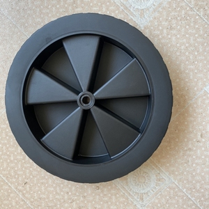 10 "Hochleistungs-Voll gummi rad Kunststoff kern Industrie rollen 10*1,75 Zoll Rollen - Product Image 5