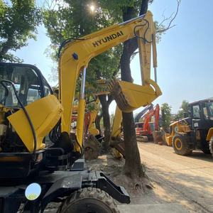 Vente flash : Mini-excavatrice à roues d'occasion coréenne 6t hyundai 60w-7, hyundai 60-7 70 80 90 Excavatrices d'occasion en stock - Product Image 4