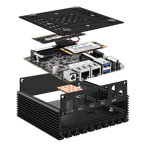 Estol 6W Ultra X86 Mini Pentium N3700 nindustrial endüstriyel fansız cep bilgisayar Quad Core GPIO çift Gigabit LAN yeni AU ab - Product Image 6