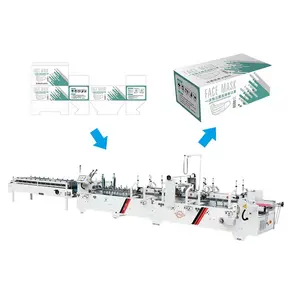 Automático cartão em linha reta caixa dobrável colagem máquina/Folder Gluer Machinery