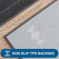 Tapis de sol lavable en polyester Tapis de cuisine antidérapant absorbant l'eau Tapis de sol de cuisine résistant aux taches