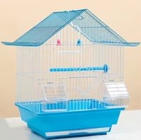 Cages à oiseaux portables d'extérieur en métal solide, petites et moyennes, simples, pour l'observation des perroquets, l'élevage d'animaux, renforcées pour les mynas, avec cloche