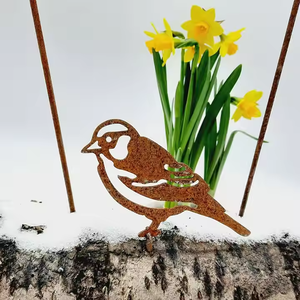 Décoration murale minimaliste pour l'extérieur en acier Corten durable pour l'affichage commercial et domestique - Product Image 2