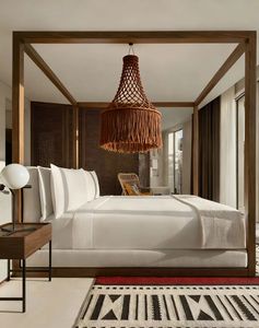 Décoration murale de luxe en <span class=keywords><strong>macramé</strong></span> tressé à plusieurs niveaux, style Art Déco, avec pompons, pour intérieurs à plafonds hauts – Idéal comme cadeau de pendaison de crémaillère - Product Image 1