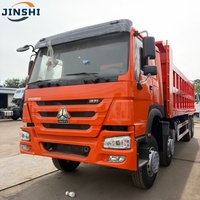 Camion benne HOWO 371 d'occasion 8X4 avec performances excellentes, moteur Euro 2 351-450HP, capacité de charge 10-15T, MVM 10-15T