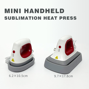 Nouvelle <span class=keywords><strong>mini</strong></span> presse à chaud portable pour sublimation sur t-shirts, chaussures, projets HTV/vinyle - Portable, facile à utiliser, garantie 1 an - Product Image 1