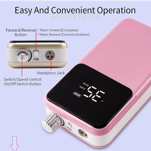 Taladro Eléctrico Profesional Recargable de 35000 RPM para Uñas, Bajo Ruido, USB, Plástico, Diamante, Gel, Pulidor de Esmalte de Uñas - Product Image 5