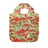 2023 Épicerie réutilisable de mode recyclable écologique, sac à provisions pliable en polyester avec pochette à fermeture éclair/