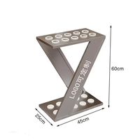 Support de rangement pour queues de billard en métal sur pied, organisateur de queues de billard pour salle de jeux