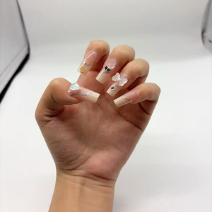 Elegante y Exquisito Set de <span class=keywords><strong>Uñas</strong></span> de <span class=keywords><strong>Gel</strong></span> Suave Francés (144 Piezas) con Varios Estilos de <span class=keywords><strong>Uñas</strong></span> Artificiales para Elegir y Combinar - Product Image 3
