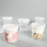 Solutions complètes : Pot en plastique jetable de 16,91 fl oz pour desserts/gelée de plantes médicinales