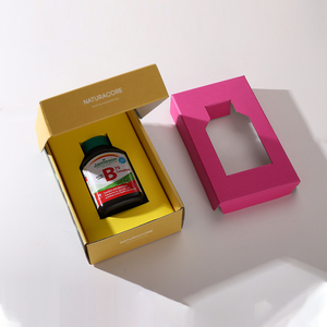 Boîte en papier pour capsules de vitamines imprimées numériquement biodégradable, laminage brillant/latte, gaufrage pour médicaments liquides - Product Image 5