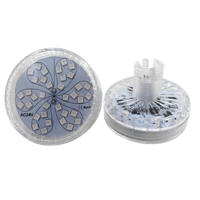 16 bombillas/lote E14 AC24 RGB luces de punto LED preprogramadas automáticas 6 píxeles/36 LED IP67 Rueda de la fortuna 60mm Luz de píxeles