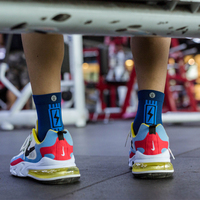 Chaussettes de sport professionnelles pour hommes, entraînement en salle de sport, avec soutien de la voûte plantaire et coussin respirant pour la musculation et le CrossFit