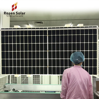Risen Solar 450W demi-cellule mono panneaux solaires PV Double verre silicium monocristallin HJT N-Type palette PERC demi-coupe technologie