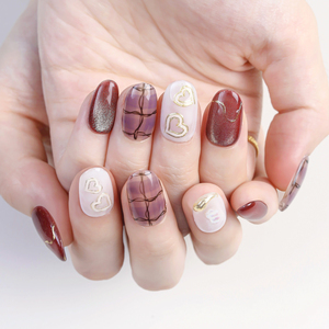 Marque privée de luxe de style coréen Oeil de chat Acrylique Ongles à pression faits à la main Ongles artificiels épais Ongles de presse-Faux ongles - Product Image 6