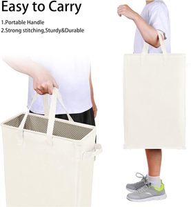 SINCERE personnalisé 45L Beige <span class=keywords><strong>panier</strong></span> <span class=keywords><strong>à</strong></span> <span class=keywords><strong>linge</strong></span> mince et pliable <span class=keywords><strong>panier</strong></span> <span class=keywords><strong>à</strong></span> <span class=keywords><strong>linge</strong></span> sale pliable <span class=keywords><strong>panier</strong></span> <span class=keywords><strong>étroit</strong></span> pour le stockage - Product Image 6