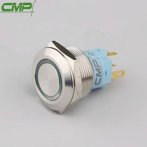 CMP waterproof 22mm illuminated metallic <strong>push</strong> <strong>button</strong> <strong>switch</strong> - Product Image 1