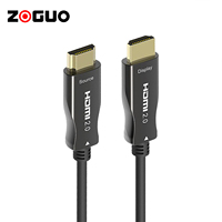 Câble Fibre Optique Hybride 4K 18 Gbit/s 4K 60Hz Vidéo HD AOC pour Moniteur/TV/Écran UHD à Gaine PVC 2.0 Haute Vitesse 20 cm
