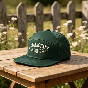หมวกกอล์ฟกันน้ำขายส่ง ปักโลโก้ได้ตามต้องการ แบบ Snapback ระบายอากาศได้ดี มีรูเจาะด้วยเลเซอร์ 5 แผง สำหรับชุดกีฬากลางแจ้ง - Product Image 3