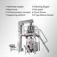 Machine d'emballage automatique haute vitesse pour sachets alimentaires avec remplissage et emballage pour l'emballage de sachets de snacks