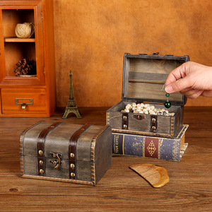 กล่องไม้เก็บวินเทจสร้อยคอเครื่องประดับกล่องเครื่องประดับต่างหูกล่องของขวัญของสะสมส่วนบุคคลทำจากไม้กล่องบรรจุภัณฑ์ - Product Image 5