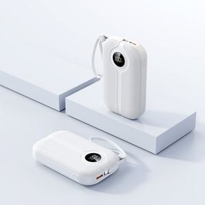 Cargador Portátil para Viajes y Actividades al Aire Libre, Batería Externa de Gran Capacidad de 20000 mAh, Cables Integrados, Carga Rápida PD22.5W, Pantalla LED para Android - Product Image 5