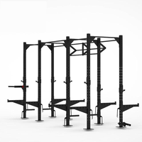 Power Rack, Cage de Squat, Racks de Deadlift, Support de Crossfit, Rig de Fitness pour Salle de Sport, Racks de Cross Fit, Rig Autoportant avec Barre de Traction