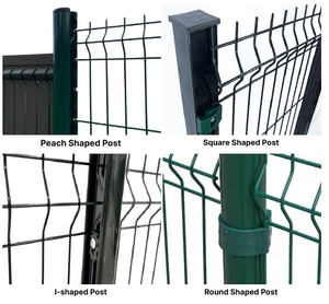 An ninh cao Vườn Nhà cung cấp PVC tráng cong dây lưới hàng rào 3D ograga dễ dàng lắp ráp 3D hàng rào Bảng điều chỉnh - Product Image 5