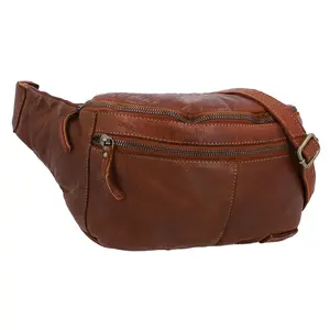 2024 Wear Resistant Large Leather Casual Outdoor Sport Crossbody Bag Fanny Pack Waist Bag Sling Chest Bag