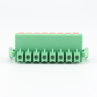 Bloques de Terminales de Latón de 8P con Conector de 3.5mm, 300V 10A, Conectores para PCB