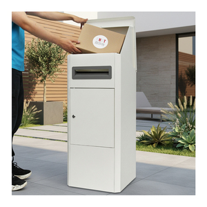 Buzón de Entrega de Paquetes para Exteriores, Acero Galvanizado con Recubrimiento en Polvo, Resistente a la Intemperie y al Óxido, con Cerradura de Combinación, Independiente - Product Image 1