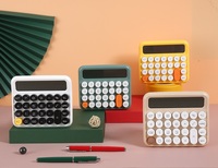 Calculatrice grand écran Logo personnalisé vérifier la fonction correcte 12 chiffres calculatrice de frais de transport fantaisie cadeau pour bureau et étudiant