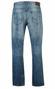 ผ้าเดนิมฟอกตรงสีพื้นผ้าฝ้าย100% สำหรับผู้ชายกางเกงยีนส์แฟชั่นลำลองออกแบบได้ตามต้องการ - Product Image 4