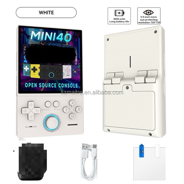 MINI40 Portable Handheld Gaming Player 4.0'' HD Screen 64GB Pocket 30+ Classic Emulators WiFi Mini Retro Handheld Game Console