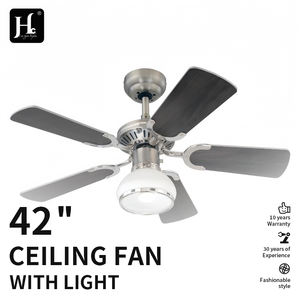 Ventilateur de plafond 52 pouces, style rétro traditionnel, pales en bois, moteur en cuivre, faible bruit, 3 vitesses, ampoule LED pour salon - Product Image 3