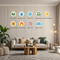 Rollos de papel tapiz de ladrillo negro Floral de PVC de estilo moderno, película decorativa de grano de madera, función impermeable para sala de estar, Hotel, escuela