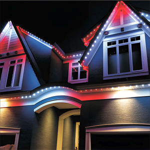 Lumières led extérieures permanentes à 5 points led vacances de noël rgbw 12v 24v 48v point lumière rgbw led pixel lumière avec piste en aluminium - Product Image 3