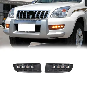 مصباح ضباب Gobison بسعر المصنع يعمل بالنهار مصباح ضباب أمامي Led لسيارة Toyota Prado 2003 - 2009 مصباح ضبابي