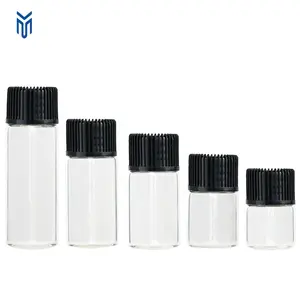 High Quality 1ml 2ml 3ml 4ml 5ml Clear Glass Sample Vials Small Essential Oil Bottle Glass Tube